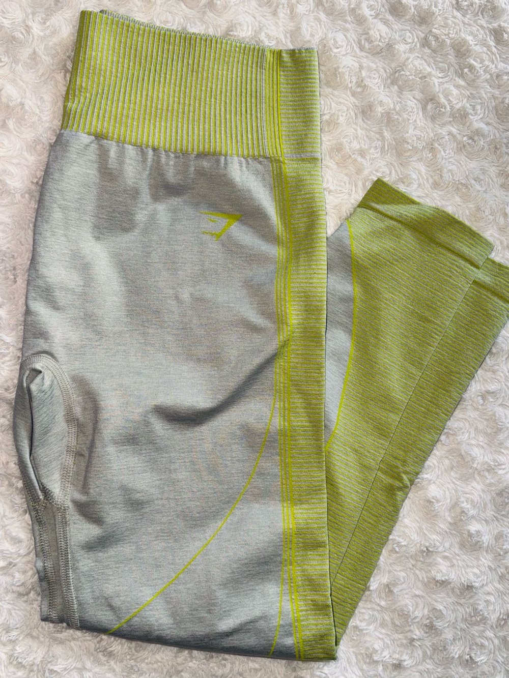 Gymshark Neon Yellow & Green Leggings - Size XL